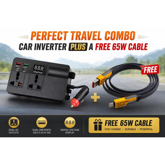 200W Car inverter fast charging power inverter for all vehicles — view 2