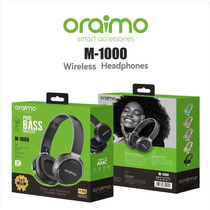 M1000 Headphones with crystal Pure Bass and Hybrid ANC — view 2