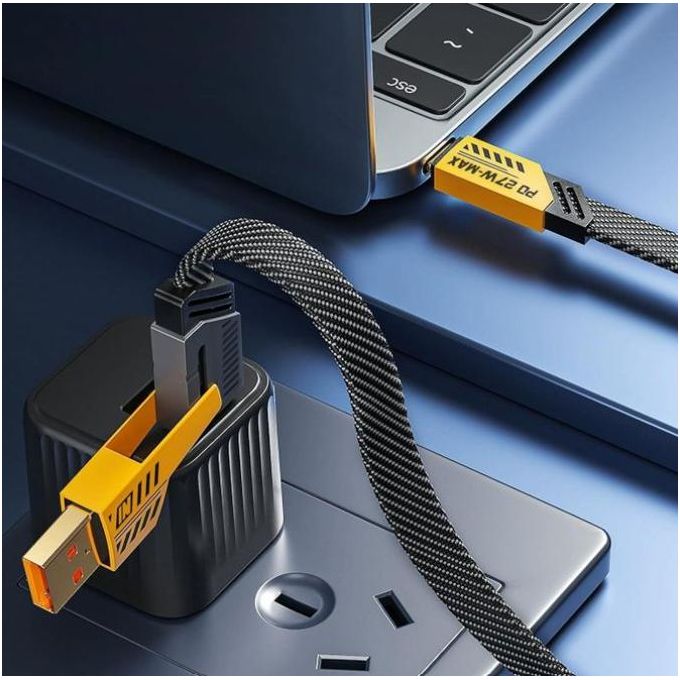 Original 4 IN 1 Charging Cable USB A/USB C To Type-C & Lightning 65W Fast & Turbo Charging Cable — view 2