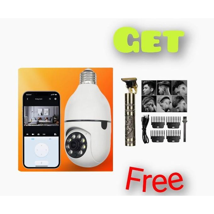 Phone control CCTV Wifi 360° panorama Camera + Free trimmer